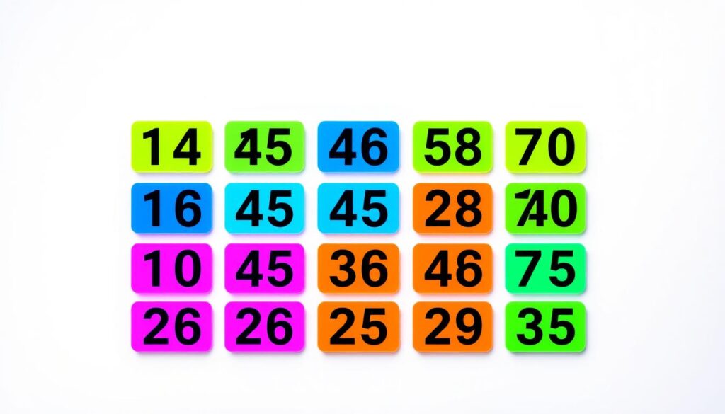 A sleek, modern design of an effective 20-number lottery system displayed on a clean, minimalist background. The numbers are arranged in a grid, each represented by a distinct, vibrant color. The layout is visually striking, with a sense of balance and symmetry that conveys a feeling of precision and efficiency. The lighting is soft and diffused, creating a sense of depth and highlighting the clarity of the numerical display. The overall composition exudes a professional, technical aesthetic that would complement the introductory section of the article on effective 20-number lottery strategies.
